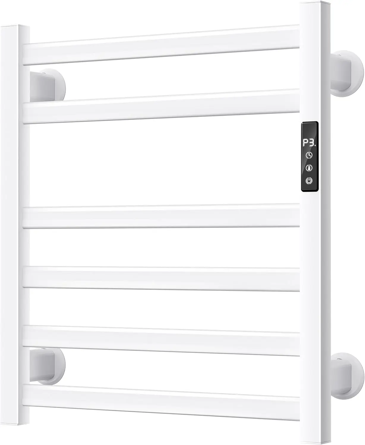 Electric Towel Warmer Wall Mounted, Heated Towel Rack with Intelligent Timer & Temperature Control, Plug-in or Hardwired