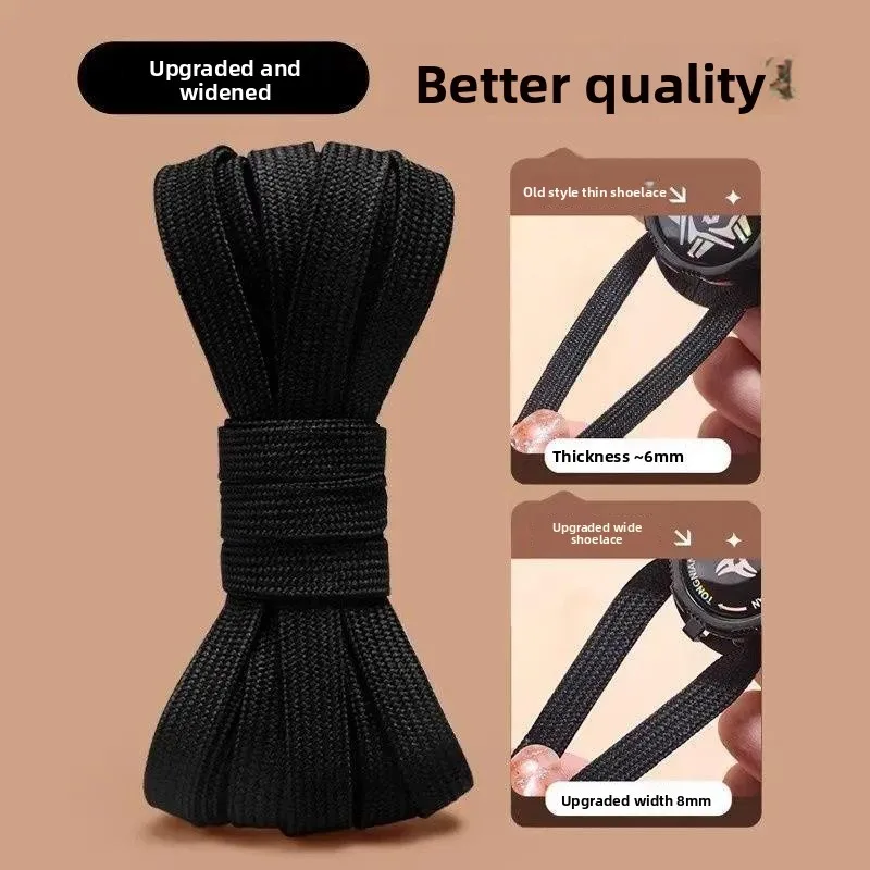 Automatic Buckle Shoelaces Children's Thick Rope Sports Shoes Men Women Style No-Tie Running Shoes Lazy Button Shoe Accessories