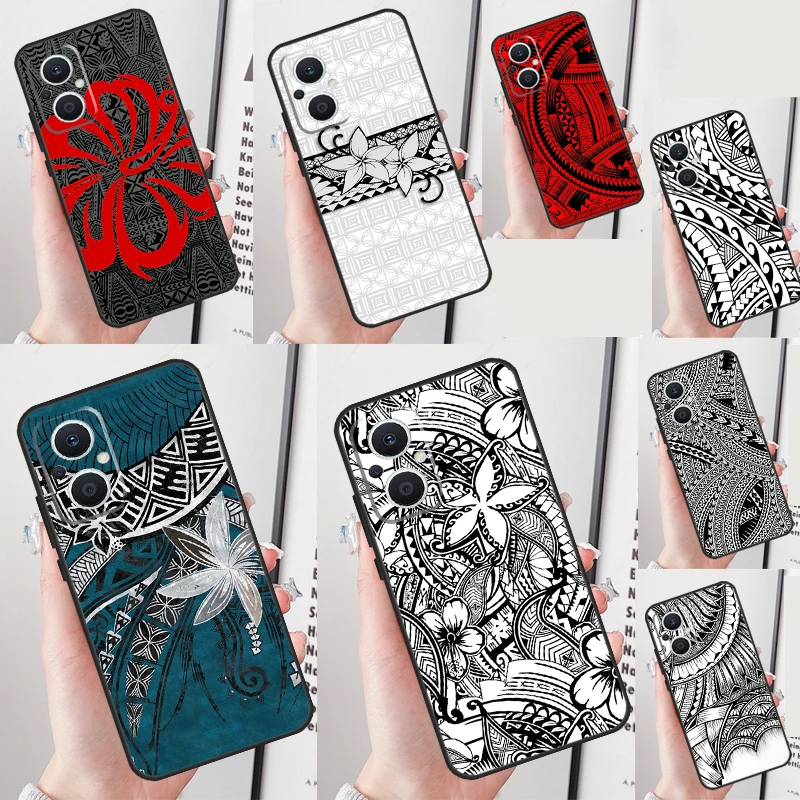 Polynesian Pattern Design Case For OPPO Reno 8 Lite 4 5 6 7 Reno 10 Pro 8T 4Z 5Z Find X2 X3 Lite Neo X6 X5 Pro Cover