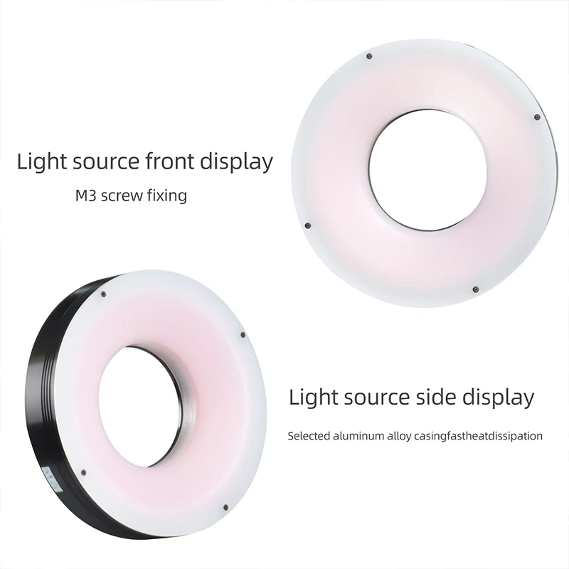 60 degree product inspection Visual appearance inspection light source ring light Very good pointing Long- and close-range