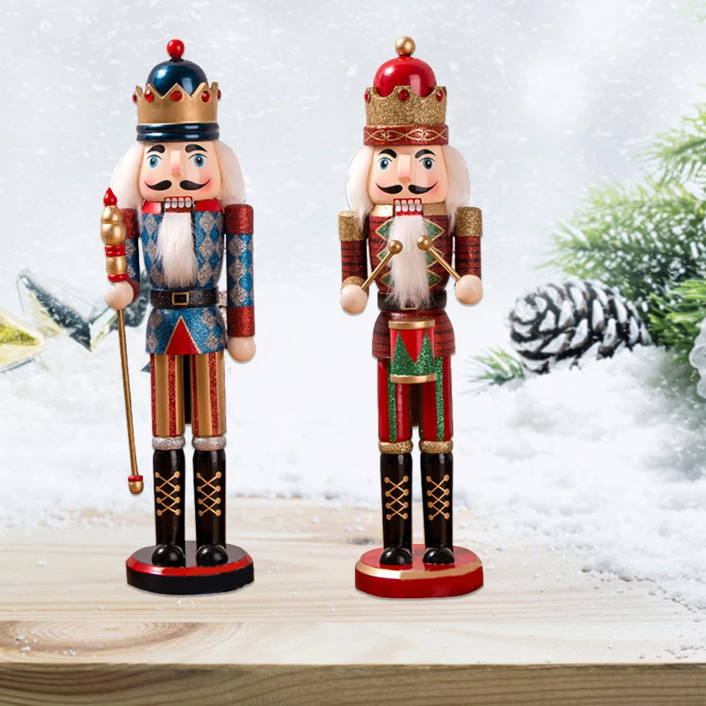 

Nutcracker Soldier Ornaments 38cm Nutcracker Figure Wooden Ornaments For Home Christmas Party Decoration New Year Gifts