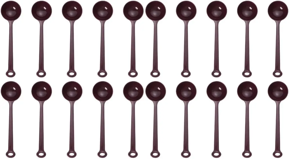 

Kitchen Tableware 20 pcs Handle Tablespoon Flour Milk Spoons Scoop Quantitative Food Powder Cup Salt Handled for Plastic Tea DIY