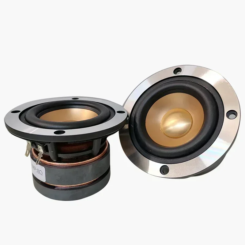 2 Pieces Original AKISUI AS80FL42EX 3\'\' High Performance Full Range Speaker Dual Magnets Aluminum Cone 4/8ohm RMS 30W Fs=65Hz
