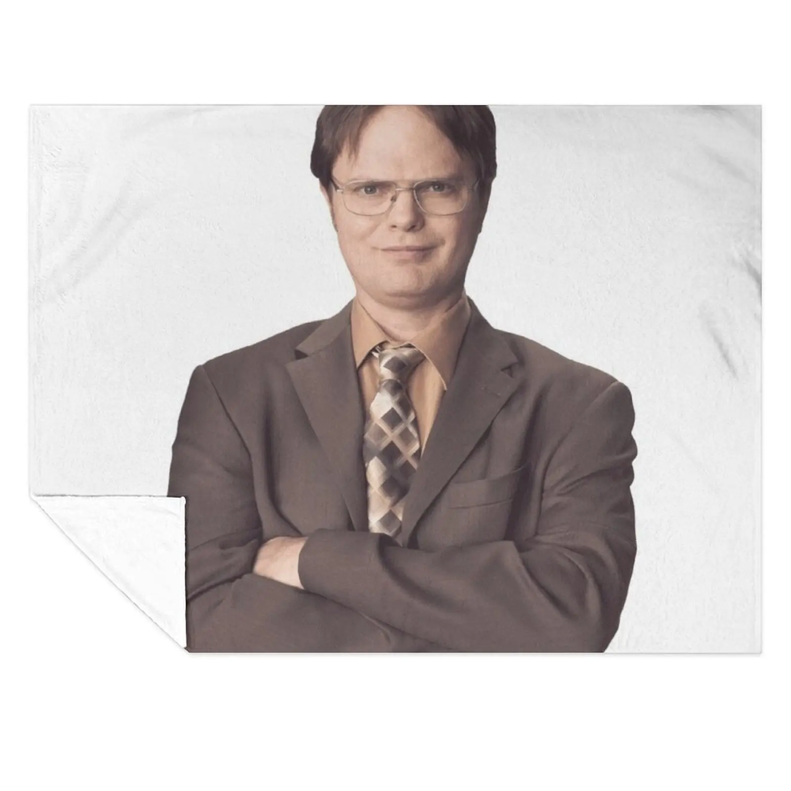 

Dwight Schrute The Office 1 Throw Blanket Travel blankets ands Furry Decoratives Blankets