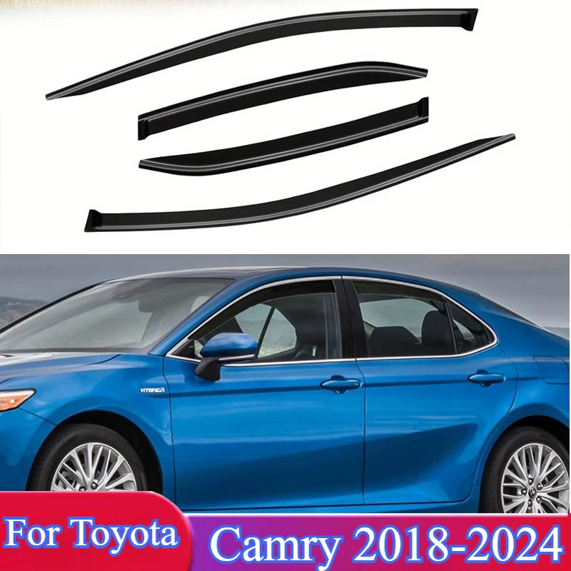 

For Toyota Camry 2018-2024 2018-2024 Window Visors Rain Guards Body Kits Out-Channel Window Vent Wind Deflectors Visors Shades