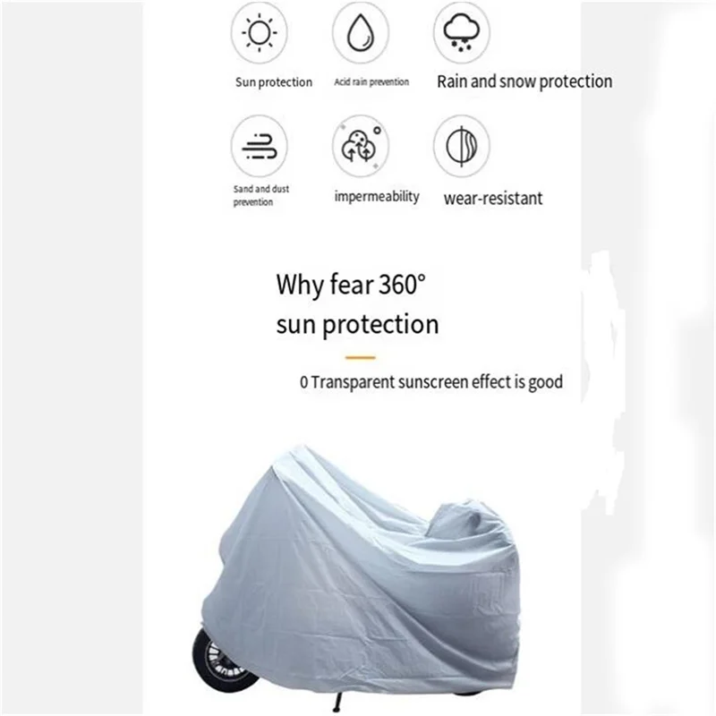 Motorcycle Outdoor Indoor Protective Cover Waterproof Bike Scooter Outdoor Rain Dust UV Proof Sun Protection Case For Motorbike