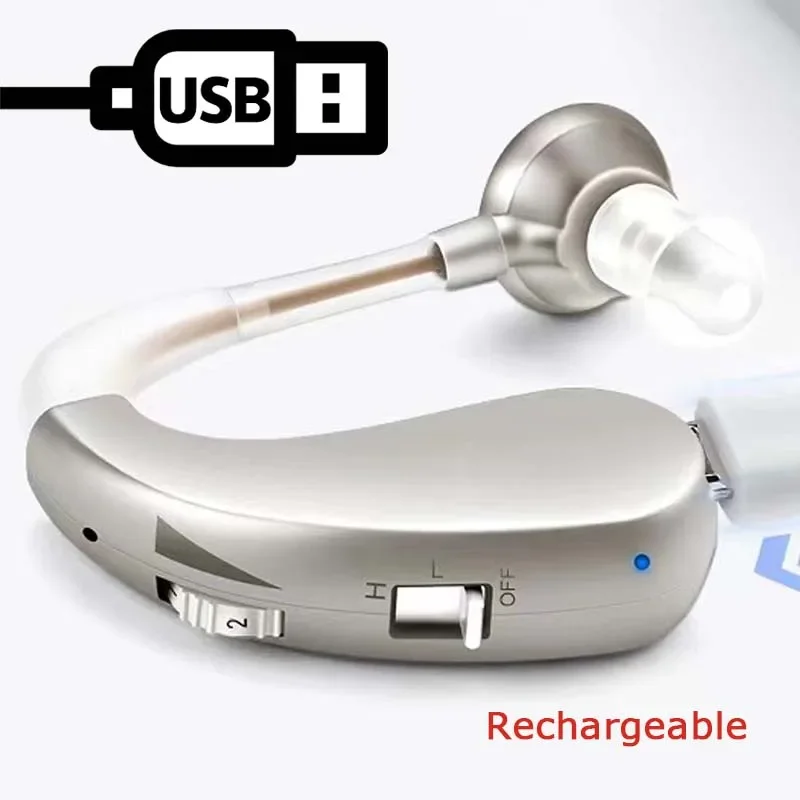 

Перезаряжаемый мини-усилитель слуха для глухоты, слухового аппарата, интеллектуальных аппаратов для потери слуха для пожилых людей и пожилых людей