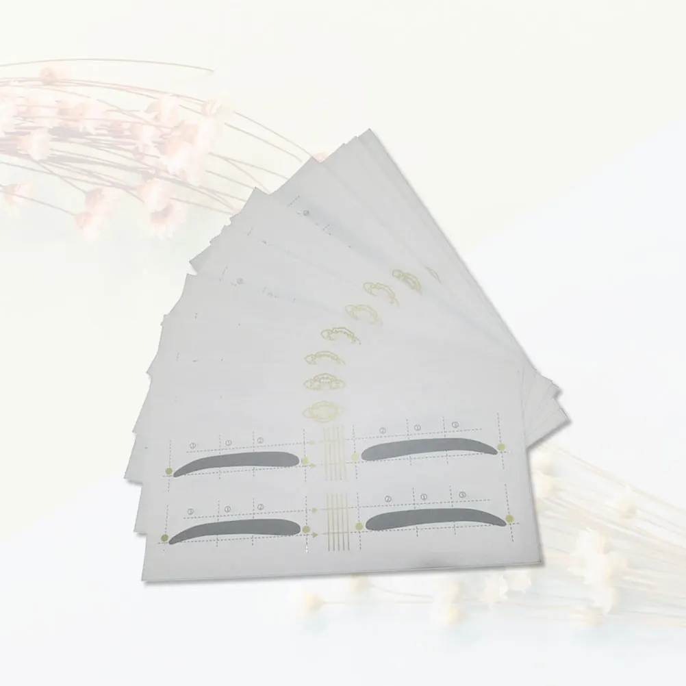 

12pcs Eyebrow Sticker Stencils 12 Styles DIY Thrush Card Template Tool Makeup Shaping Symmetrical Brows Perfect