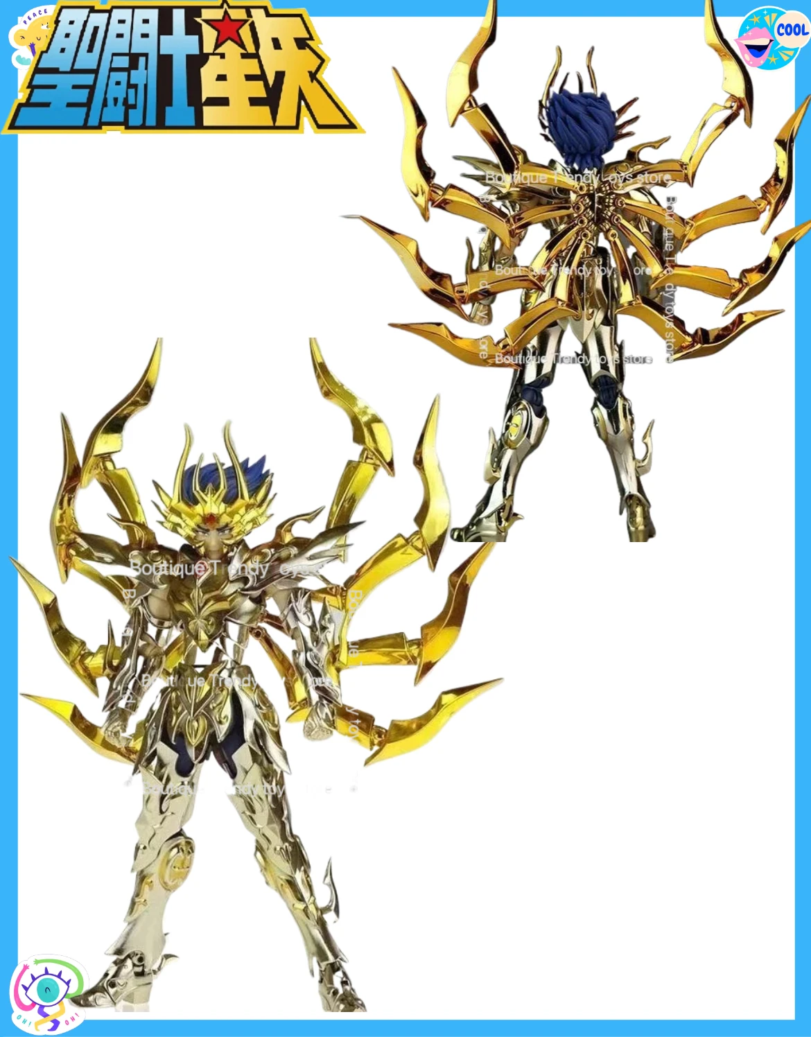 

Great Toys/GT Saint Seiya Myth Cloth EX Cancer Deathmask/Death Mask SOG/Soul of God Gold Knights of the Zodiac Action Figure