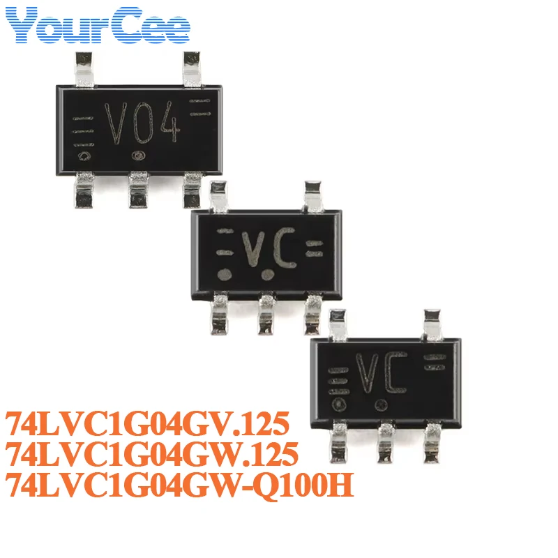 100pcs/10pcs 74LVC1G04GW,125 74LVC SOT-353 VC1G04 Single Channel Inverter Chip 74LVC1G04GV.125 74LVC1G04GW-Q100H