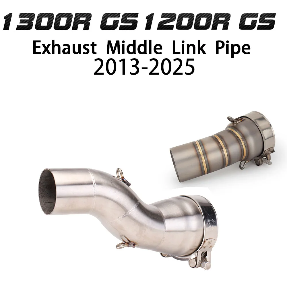 For R1200R R1200RS R1200GS R1250R R1250RS R1250GS R1300R R1300RS R1300GS 2013-2025 51MM Motorcycle Exhaust Adapter Middle Pipe