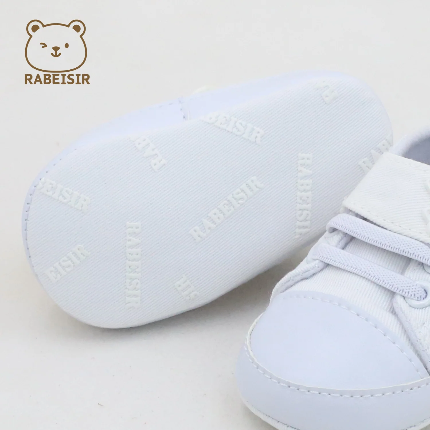 أحذية قماشية للأطفال للربيع والخريف، أحذية مشي للرضع (0-6-12-18 شهرًا)، إغلاق فيلكرو