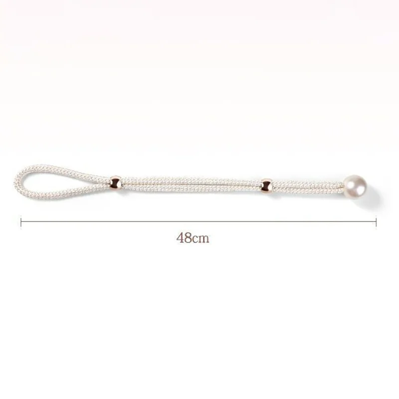 2pcs Pearl Curtain Tiebacks, Curtain Pearl Tiebacks, Decorative Fixings, Rope Curtain Tiebacks No Punch Adjustable Pull-outs