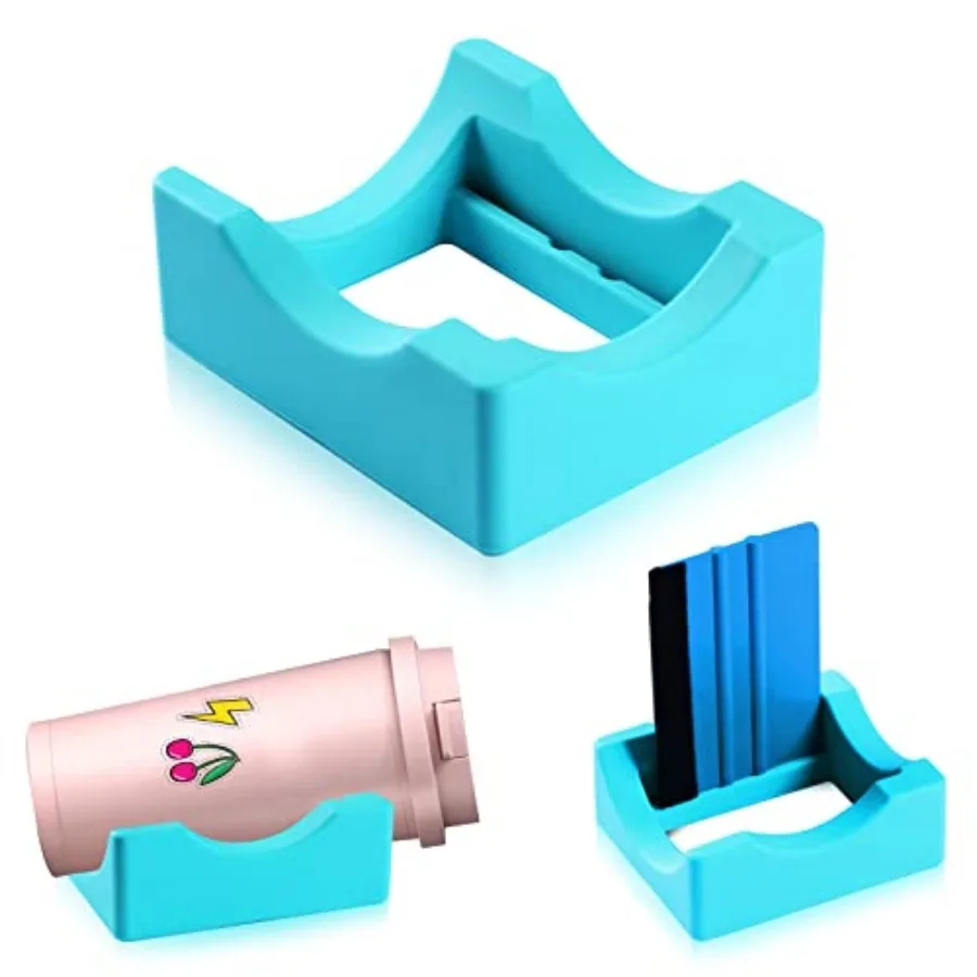 Silicone Cup Cradle for Tumblers with Built-in Slot, Tumbler Holder for Crafts Use to Apply Vinyl Decals for Tumblers, Small Tu