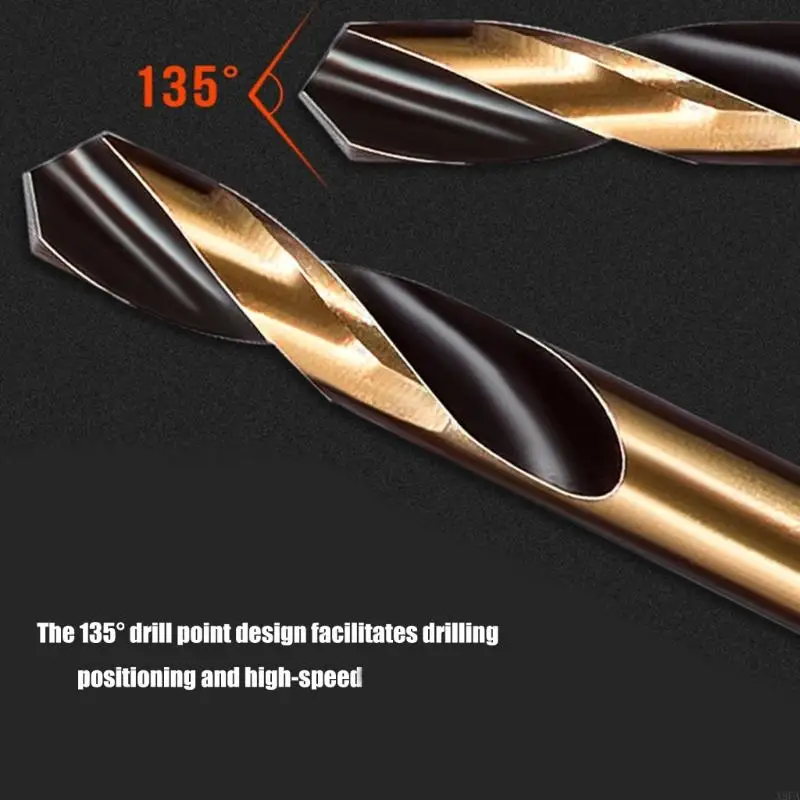 

X9FA 6Pcs Double Headed Auger Drill Bits Hole Cutter For Stainless Steel Electric Drill Power Tools 3/3.5/4/4.5/5/6mm