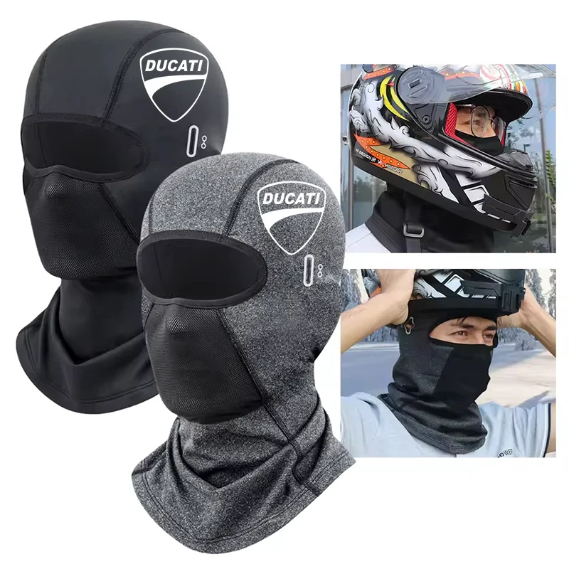 

For Ducati Multistrada 950 1100 1260 1200 S Sport Cycling Cap Summer Cooling Motorcycle Balaclava Hats Sun UV Protection