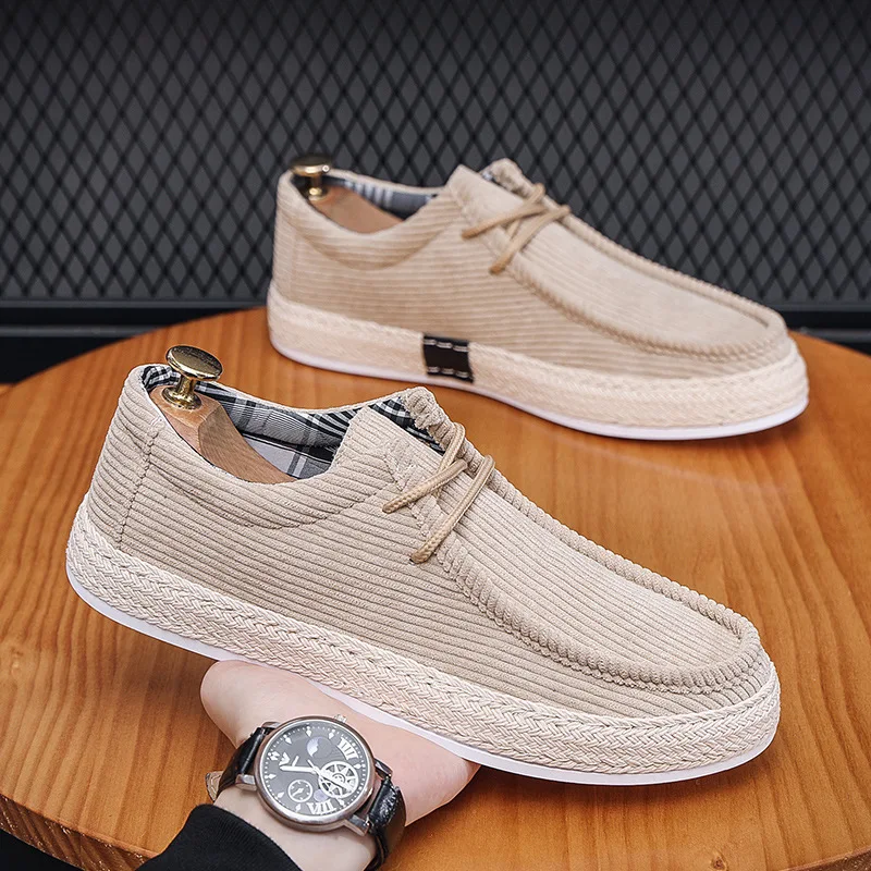 

Casual Shoes for Men 2025 New Comfortable Canvas Loafers Versatile Men's Sneakers Outdoor Breathable Men Walking Shoes