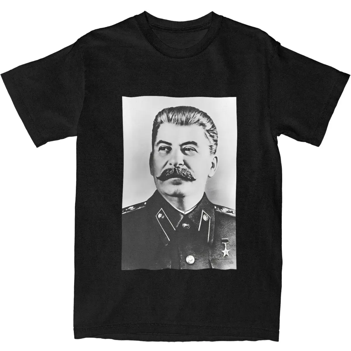 Streetwear T Shirt Stalin Cotton T Shirts Communism Daddy Novelty Tee Shirt for Man Summer Y2K Basic Casual Short Sleeve Tees