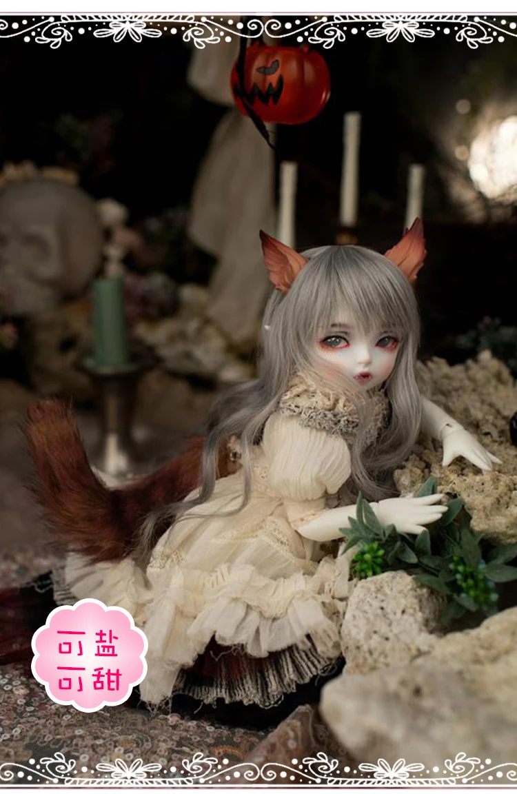 Neue 1/6 Punkt weibliche FL Hwayu Bjd SD Puppe Vampir Prinzessin komplettes Set Harz Gelenk Spot Make-up Elfenohren