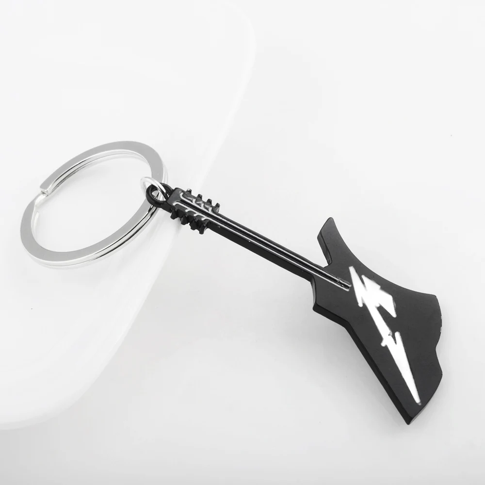 Fashion Guitar Keychain Creative Pendant Key Chain for Women Men Cool Car Keyring  Jewelry Gift