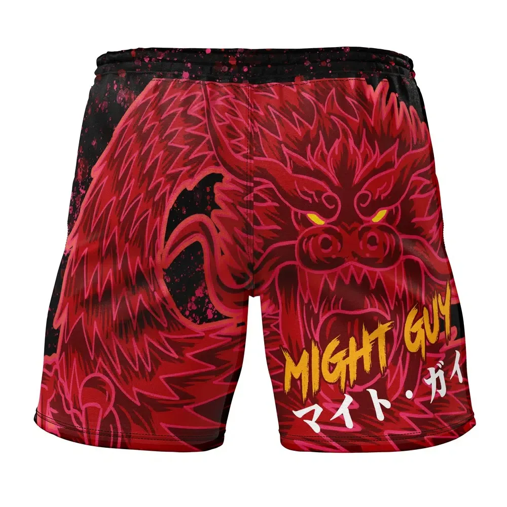 Naruto Anime Might Guy Rock Lee Eight Gates Adult Kids Shorts Cosplay Summer Gym Fitness Casual Loose Harajuku Beach Shorts