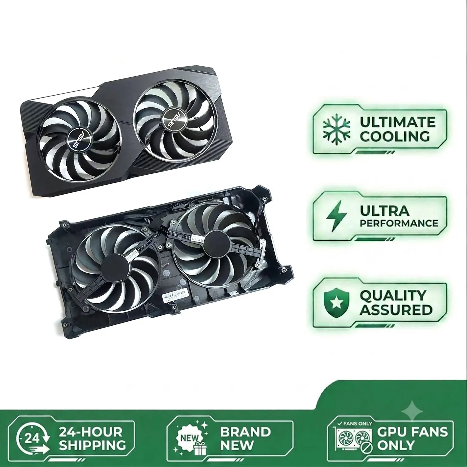 T129215SU CF1010U12S for ASUS DUAL RX6600 RX6600XT RX6650XT Graphics card replacement case