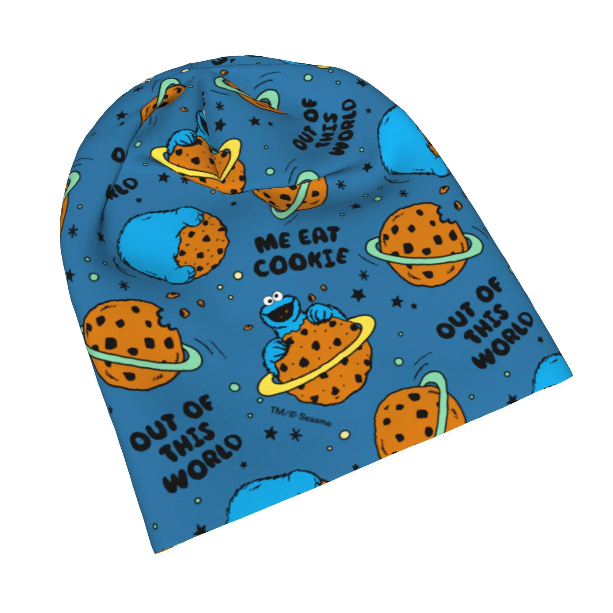 Cookies Monsters Skull Cap Beanie Quick Dry  Gym Workout Hat for Men Women