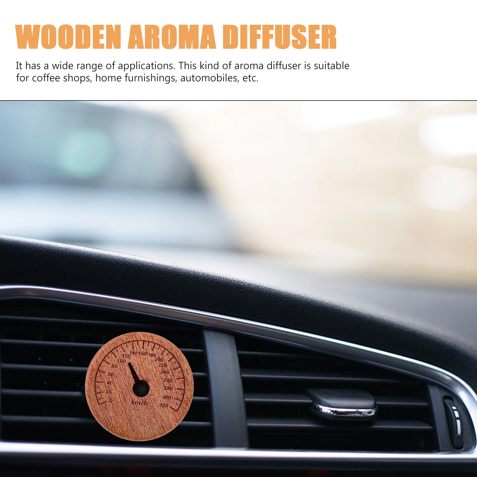 

Wooden Aroma Diffuser Car Incense Clip Essential Oil Diffusers Air Outlet Automotive Stylish Home Decor Creative Perfume