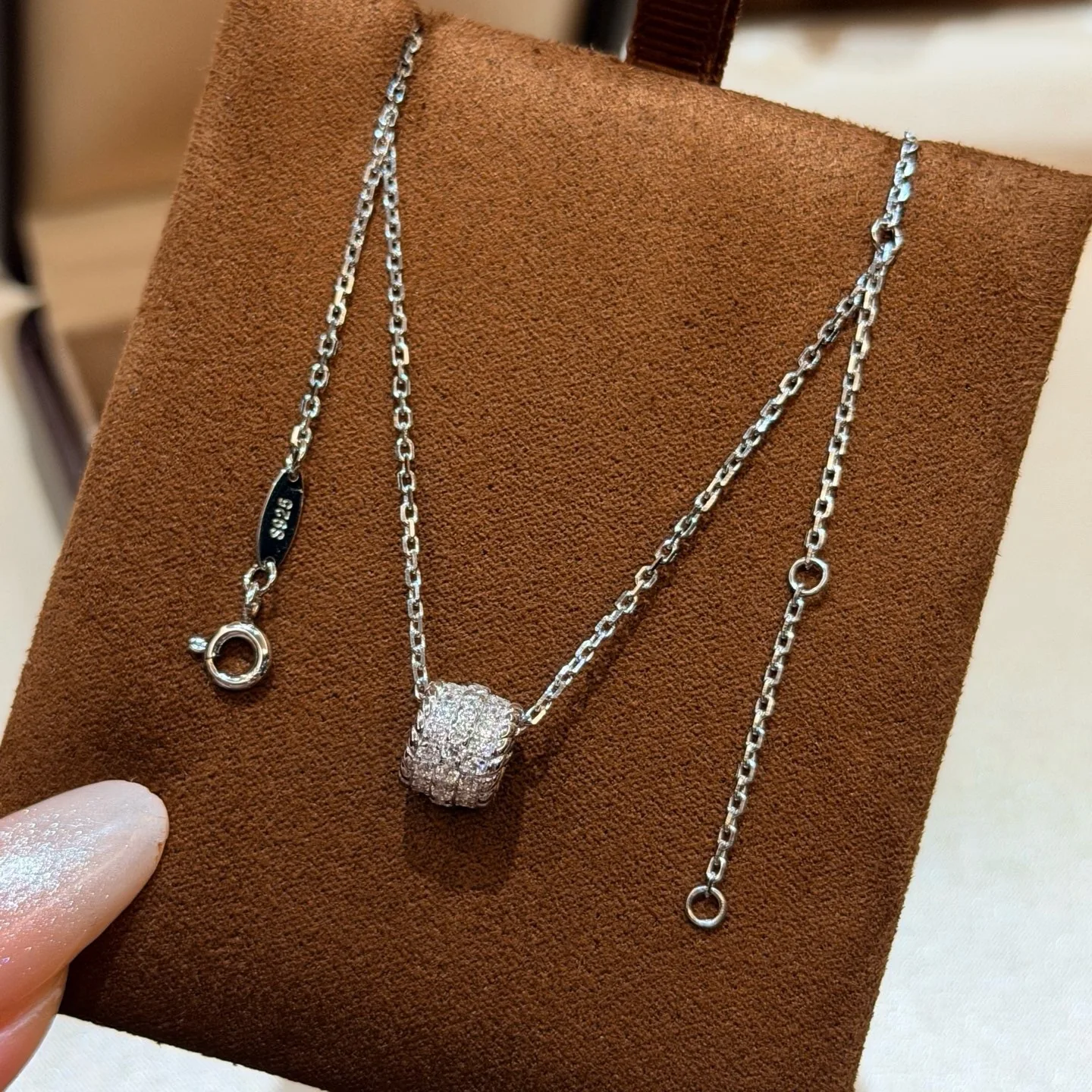 collier-pendentif-tendance-en-argent-sterling-925-pour-femmes-avec-breloque-spherique-pavee-et-pierres-d'accent-claires-cadeau-de-fetes-bijoux-fins-de-luxe