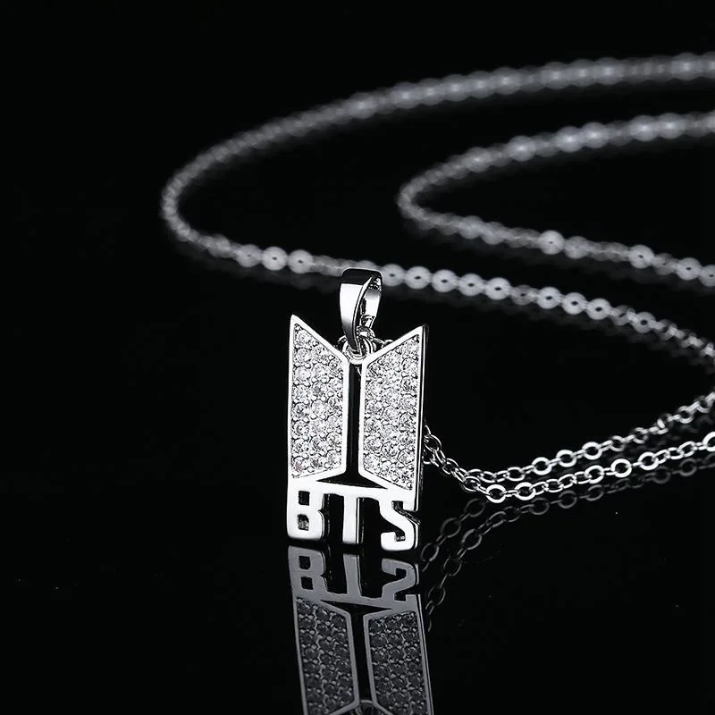 BT21 Schlüsselbeinkette Ami Stick Schmuck Mode Krone Support Peripherie-Schlüsselbeinkette Schulter-Geschenk