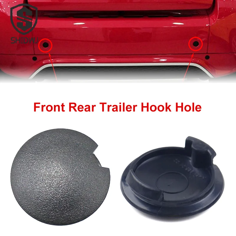 

Car Front Rear Trailer Hook Hole Waterproof Plastic Cover Bumper Trailer Covers For Smart 451 Exterior Modification Accessories