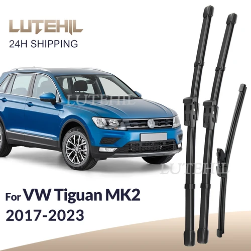 Imagen 1 del producto Para Volkswagen VW Tiguan MK2 2017-2023 2020 2021 2022 limpiaparabrisas delantero y trasero limpiaparabrisas ventana 26 ""+ 21"" + 14""