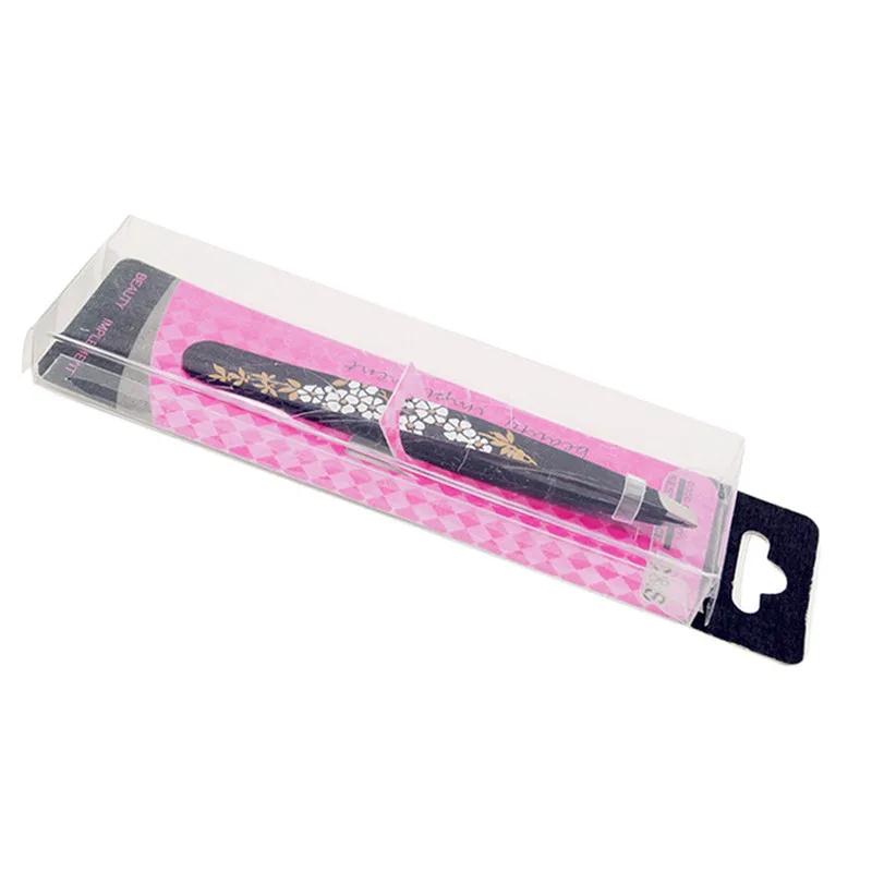 ステンレス鋼の傾斜ピンセット,プロの眉毛ピンセット,美容ツール