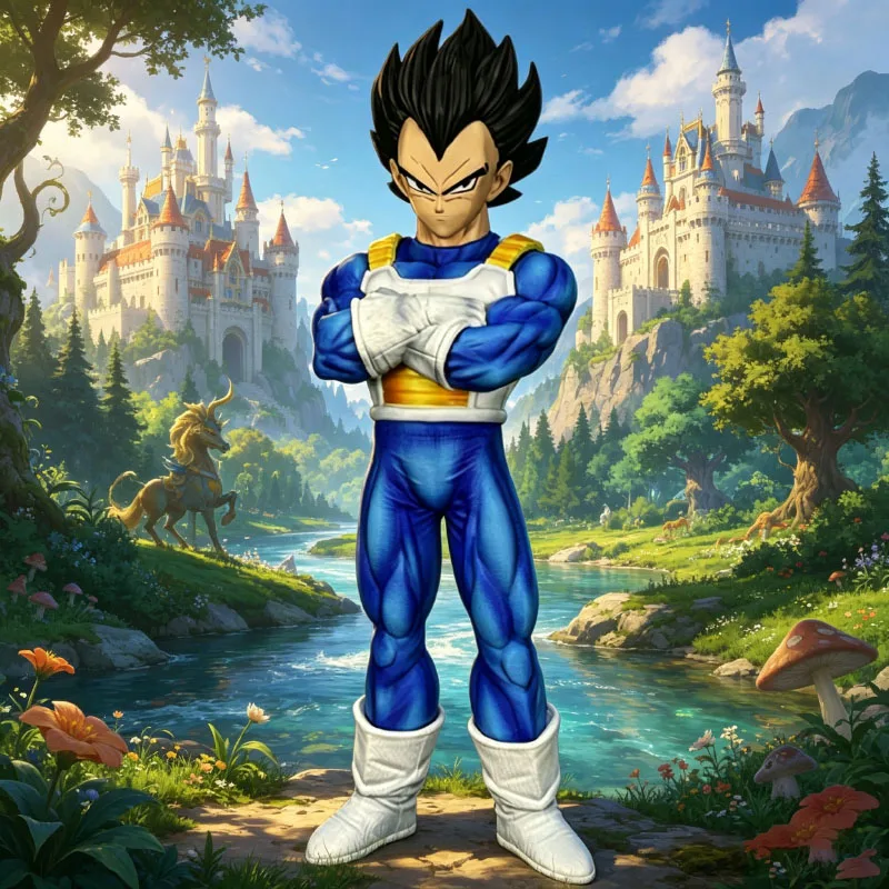 Figura de Acción de Vegeta Super Saiyan de 24 cm, Modelo DBZ, Anime Dragon Ball Z, Figura de Vegeta SSJ, Juguetes, Estatua GK, Figuras, Adorno, Regalo
