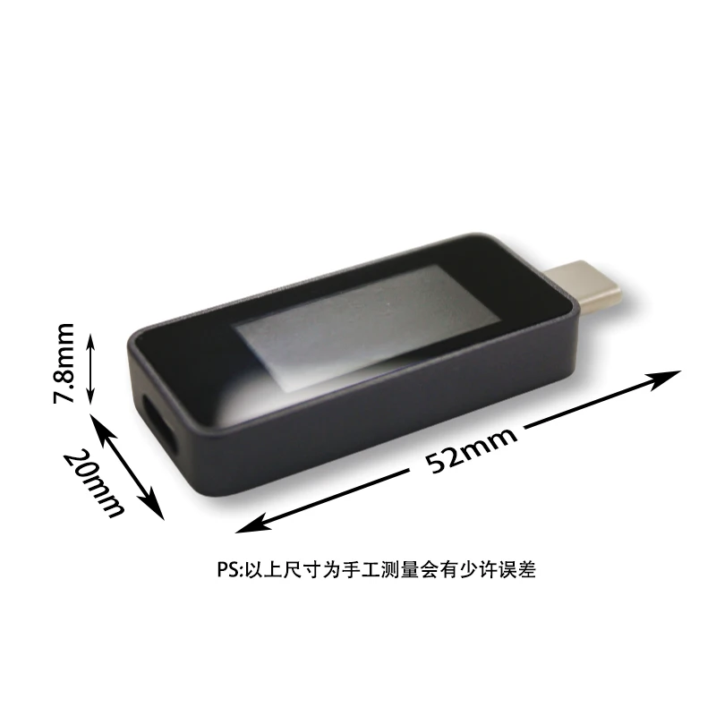 RK-C1 Power Meter Color Screen Fast Charging Tester Voltage and Current Meter 8A Gravity Rotation Tester