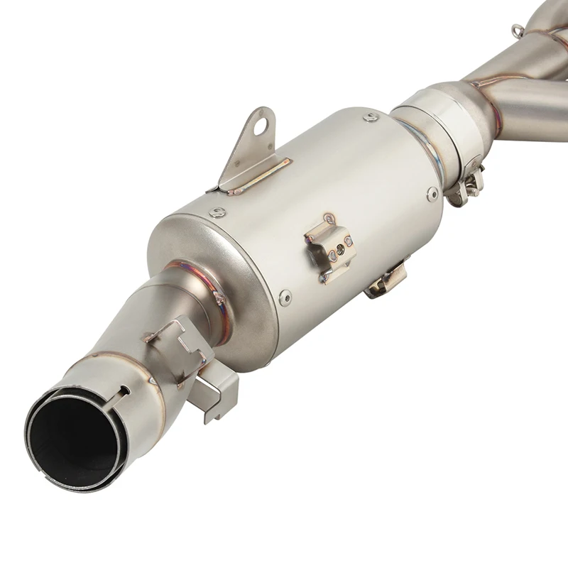 الانزلاق على ل QJMOTOR QJ800GS-G QJ 800 GS-G دراجة نارية العادم الهروب نظام الجبهة وصلة الأنابيب ربط الأصلي الخمار Motobike