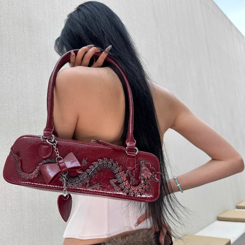 

Оригинальная дизайнерская сумка для боулинга на заказ, стерео сумка с драконом, сумка через плечо для женщин, хит продаж