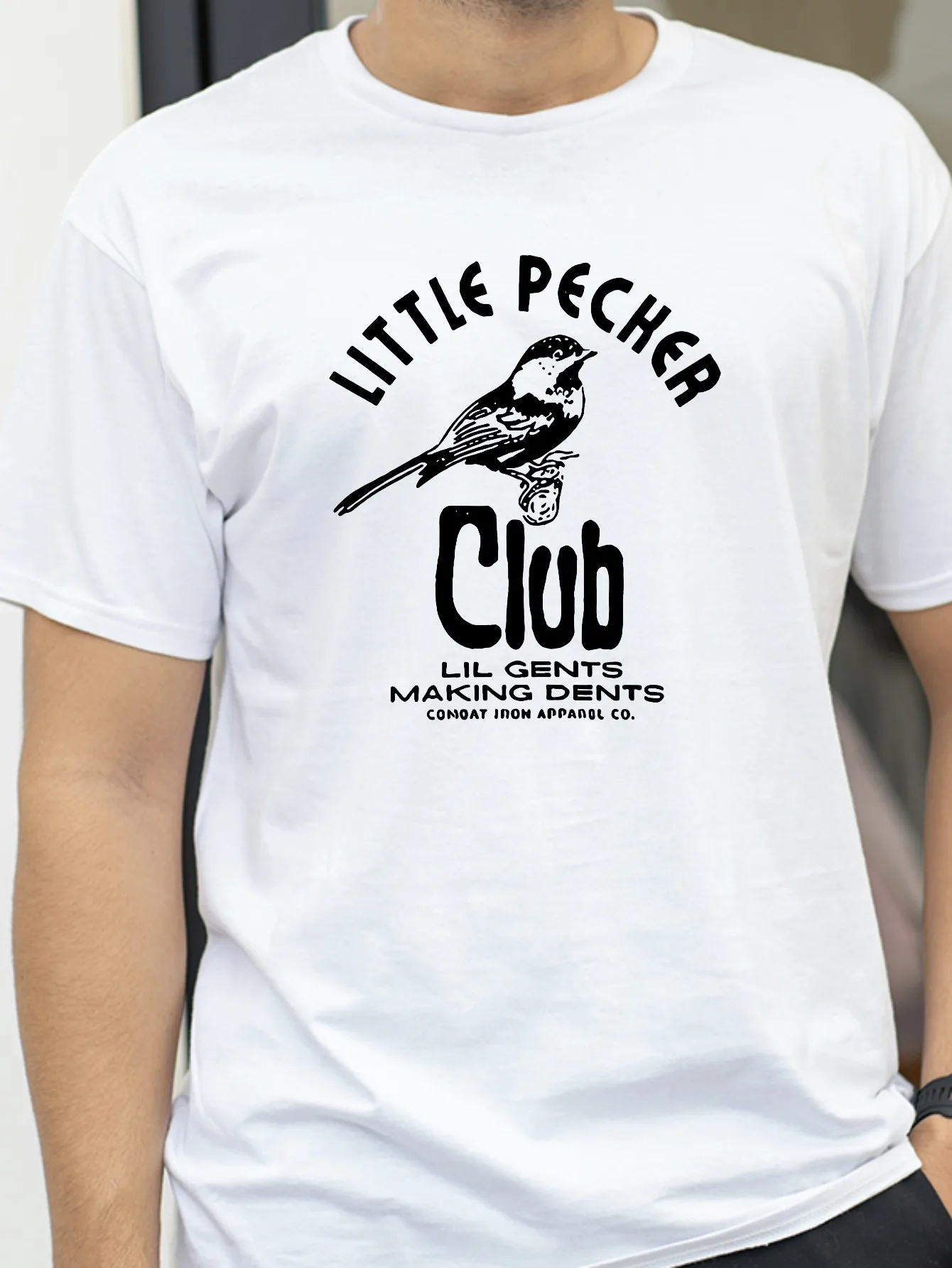 

Little Pecker Club print T-Shirt Men and Women Summer Breathable O-Neck tee fashion casual Graphic t shirt Short Sleeve tshirt