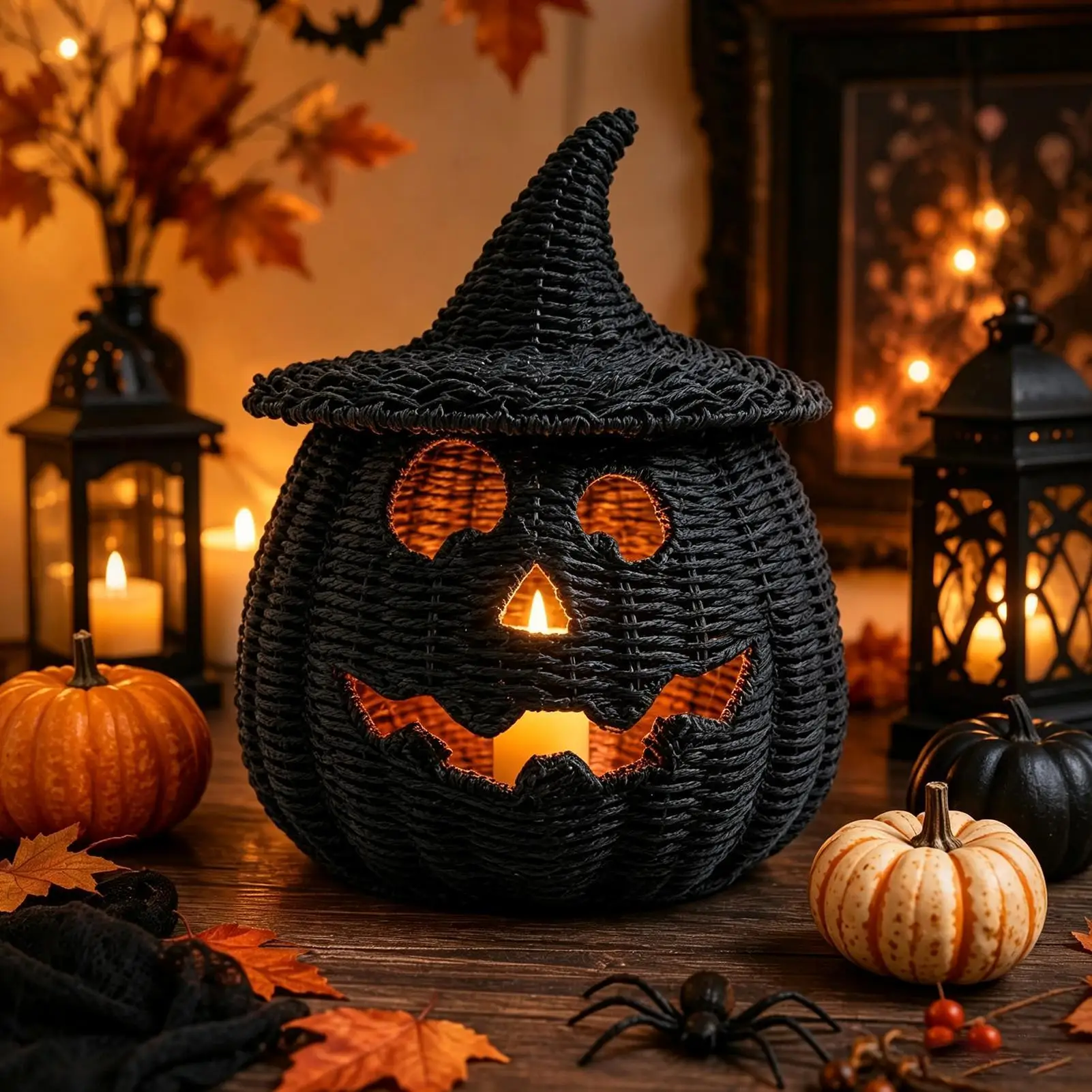 zucca-di-halloween-intrecciata-con-candela-led-cesto-artigianale-per-dolcetti-ideale-per-la-casa-di-campagna-soggiorno-scrivania-mensola-sala-da-pranzo