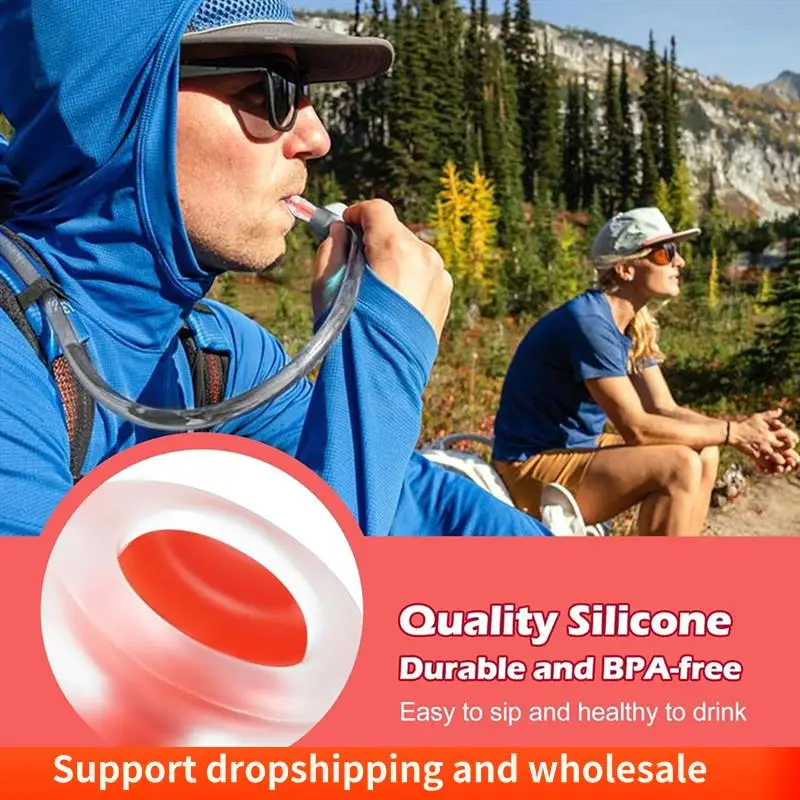 AA86 6Pcs Replacement Bite Valve Sheath For Osprey For Osprey Packs Hydraulics Reservoirs Silicone Nozzle Accessory Red