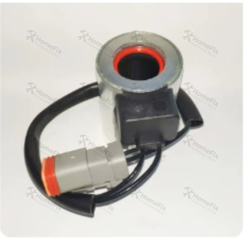 1PC Hydraulic Solenoid Valve Coil 12V/24V Inner Hole 19mm Height 51mm For Construction Machinery