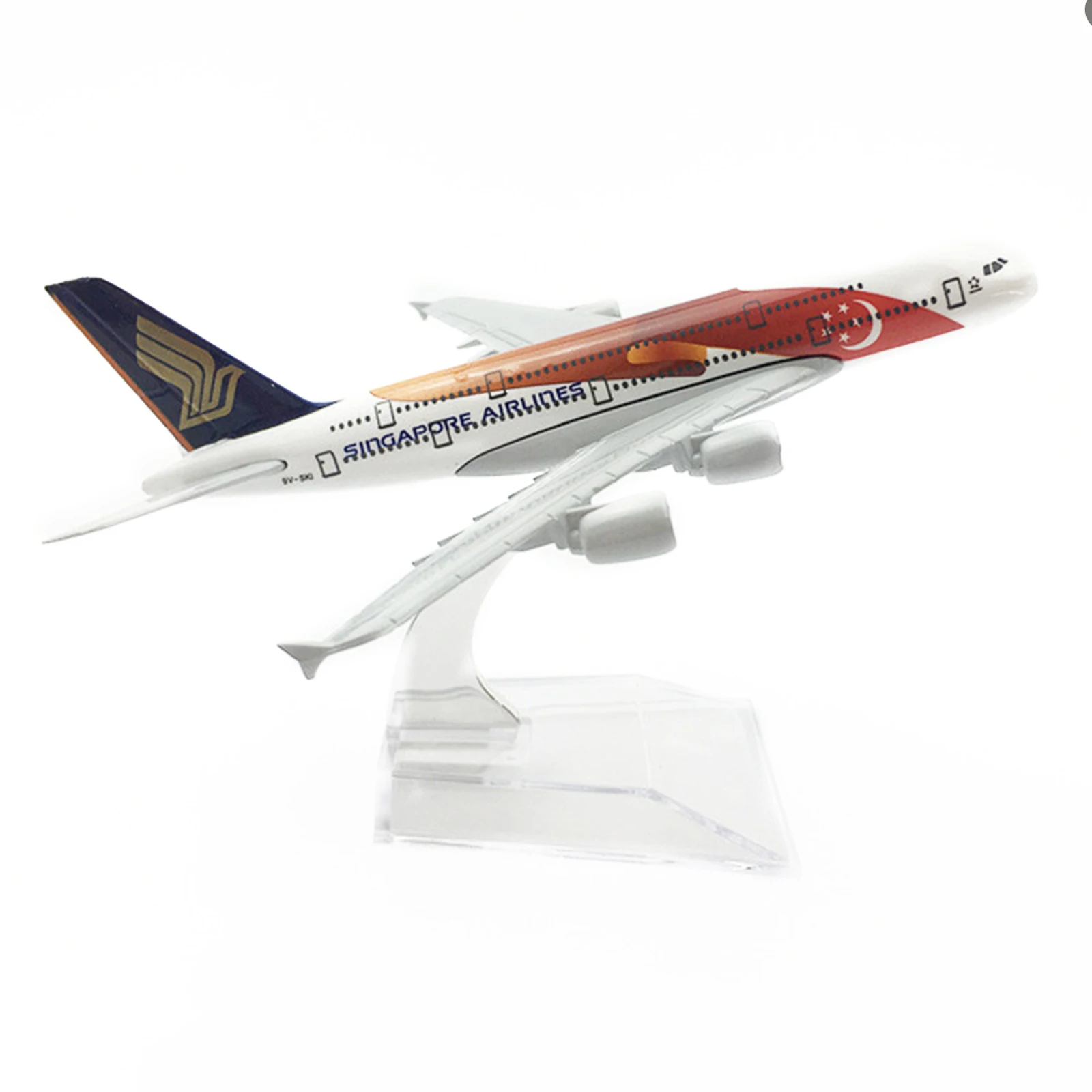 

1 Set 16cm A380 Singapore Airlines SG50 Livery For Airbus Civil Airliner 1/400 Scale Model Display Home Decora Kids Toys Gifts
