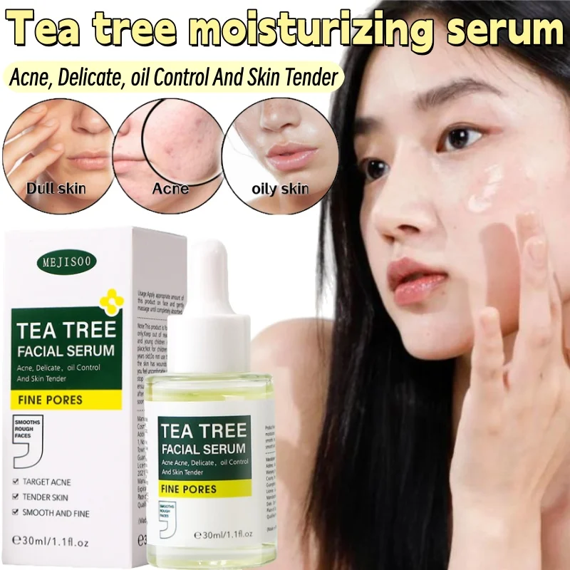 Esencja z drzewa herbacianego nawilżająca, rozjaśniająca, kojąca i regenerująca, długotrwała esencja nawilżająca blokująca wilgoć.