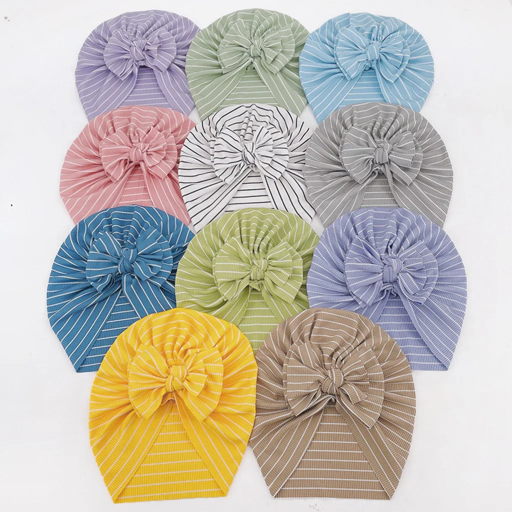 Baby Headband Baby Hair Accessories Headwear Baby Bow for Child Bowknot Turban for Kids Elastic Headwrap Newborn Hat