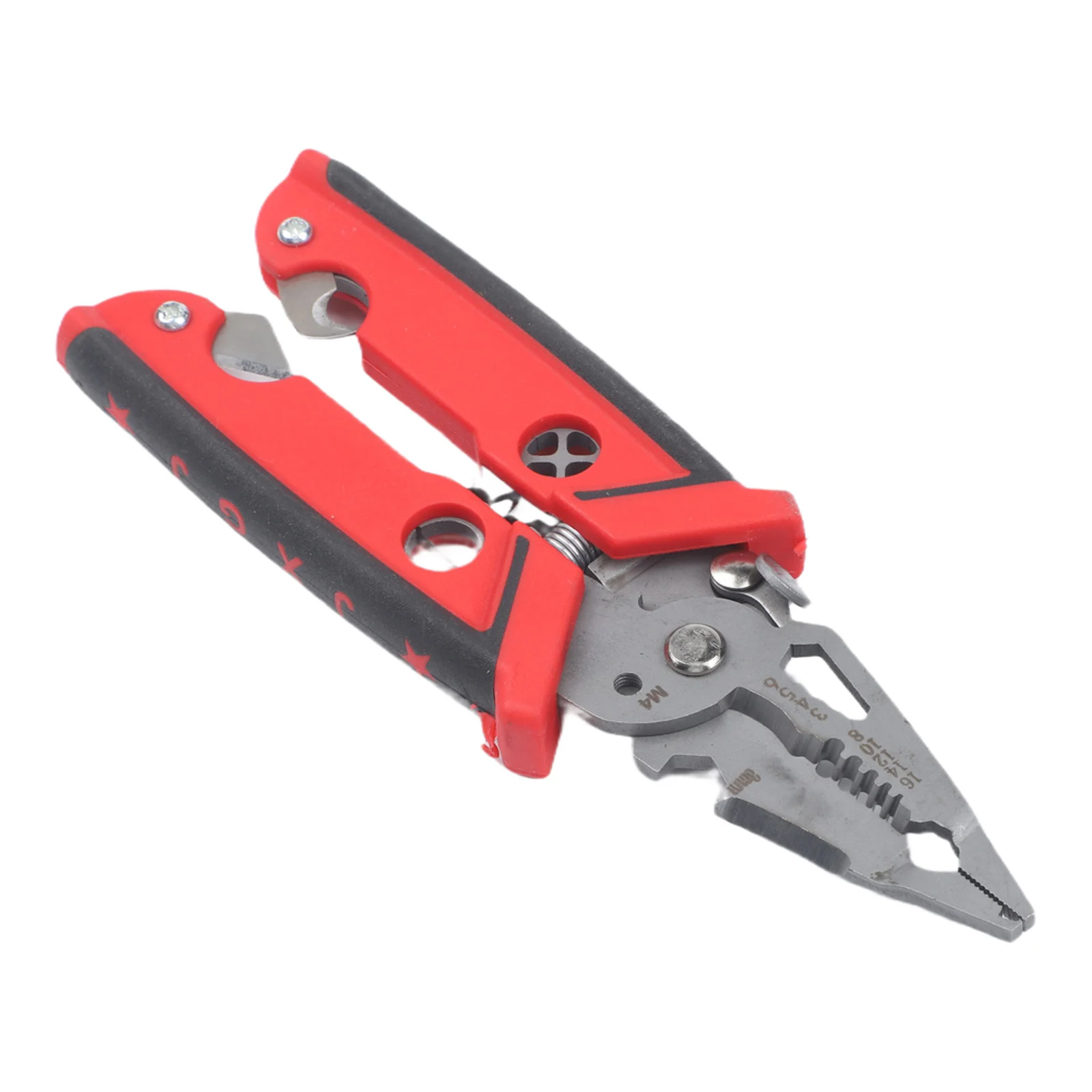 18 In 1 Wire Stripper Pliers With Crimper And Bolt Breaker For Electrical Cable Cutting Stripping Tool Red Chrome Vanadium Steel