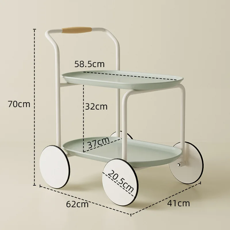 BG1 Nordic sofa side table creative Internet celebrity simple modern ins storage cart movable living room small apartment coffee