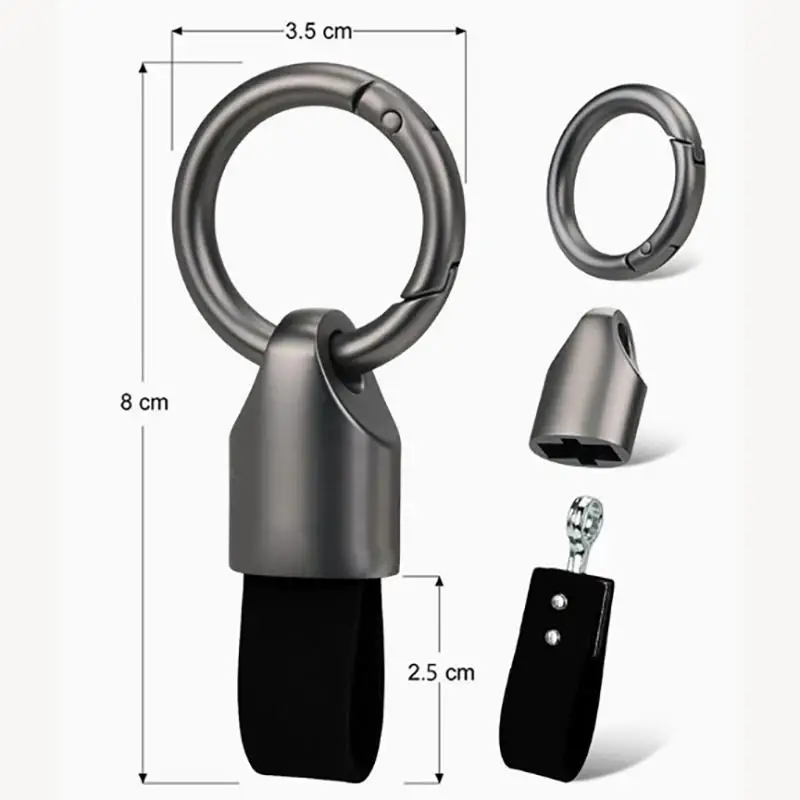 1 Stück Auto-Schlüsselanhänger, universell für Männer und Frauen, abriebfester Gürtelschnallen-Anhänger, Auto-Accessoire, Geschenk für den Freund, Schlüsselring. – Detail 6