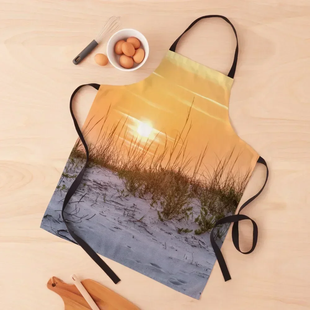 

Florida Sunrise Sea Oats Landscape Apron Sexy Bib For Kitchen christmas decoration japanese style Apron