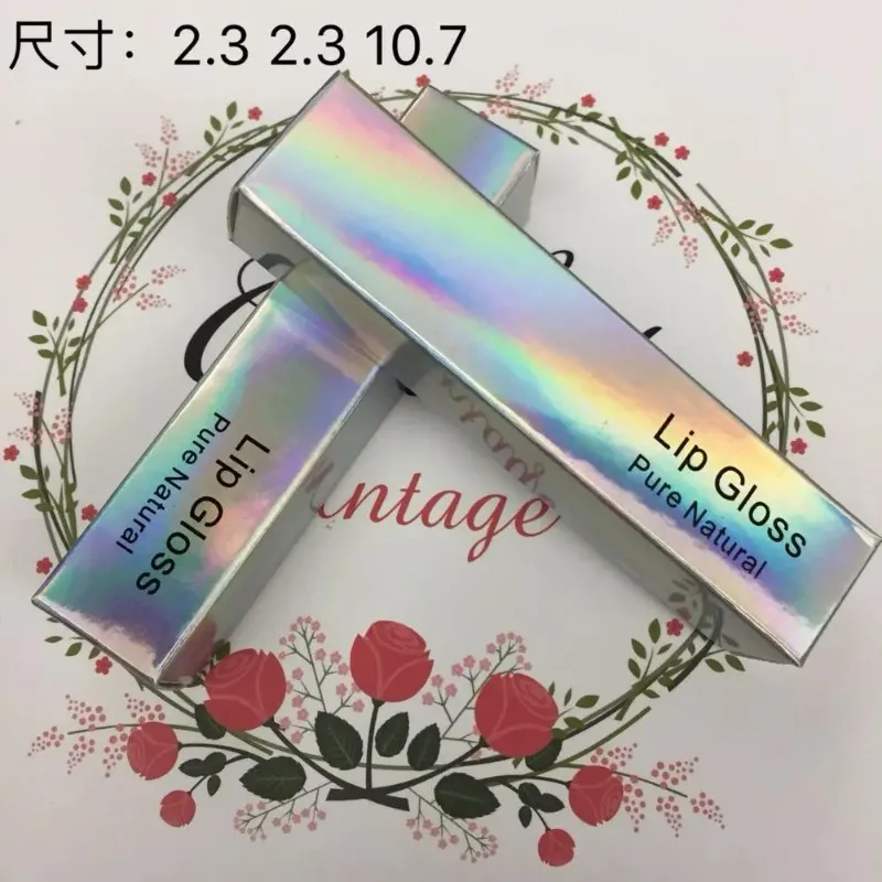 23*23*107 มิลลิเมตรเครื่องสำอางกล่องบรรจุกระดาษสำหรับท่อ lipgloss, สีกล่องบรรจุลิปกลอสขวด, 50pcs100pcs/แพ็ค