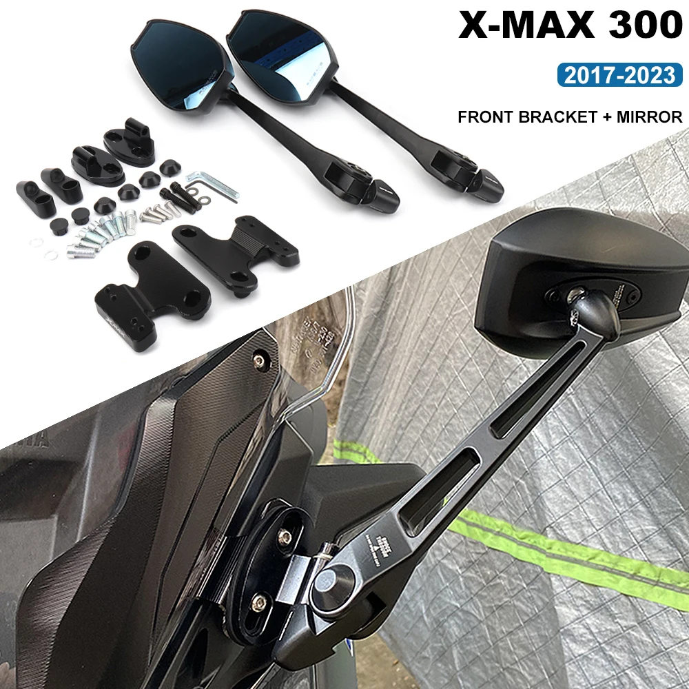 

Motorcycle Accessories Side Mirrors Forward Moving Bracket Kit Rearview Mirror For YAMAHA XMAX 300 XMAX300 X-MAX 300 2017 - 2023